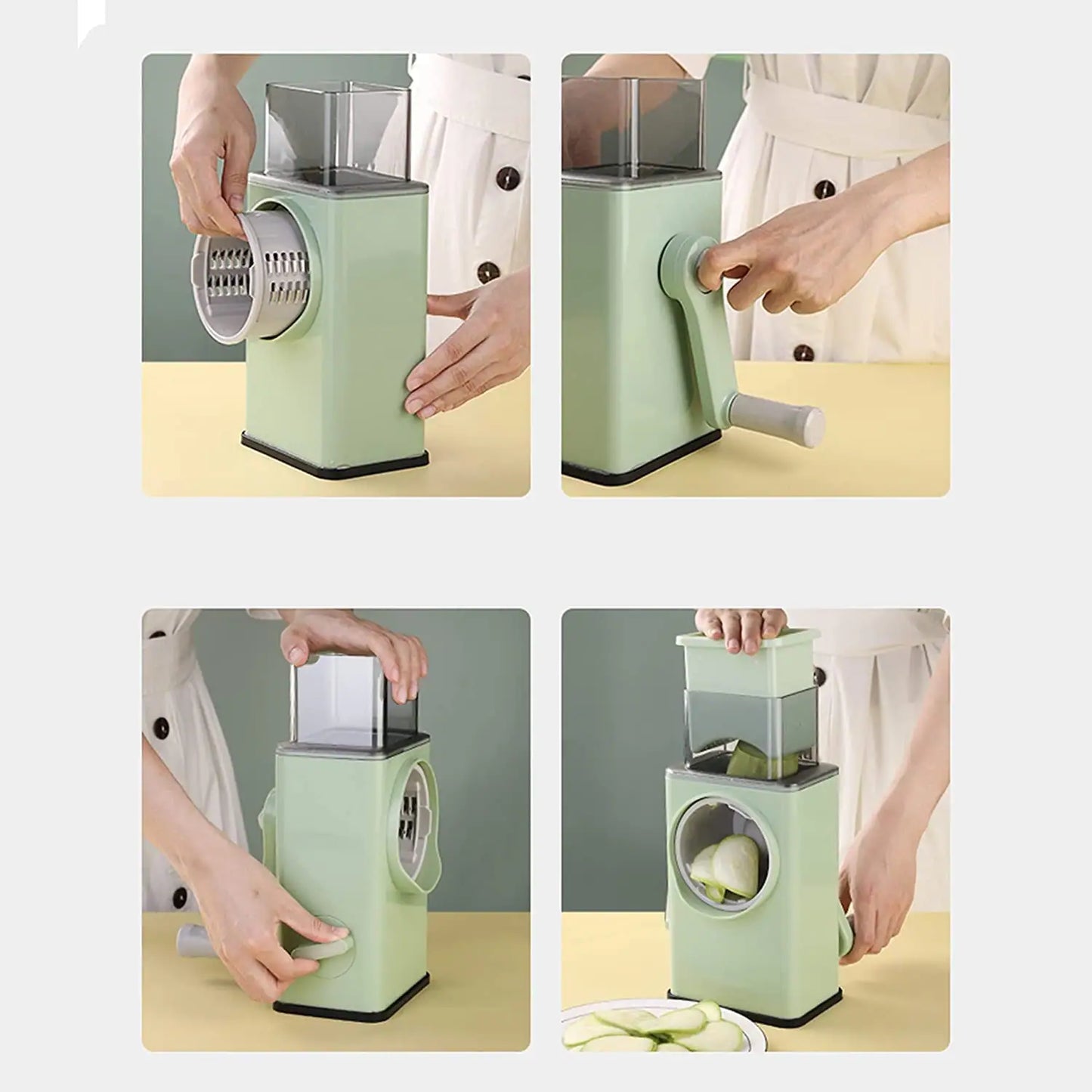 QuickSlice Rotary Cutter – 4 in 1 Fine & Coarse Shredder