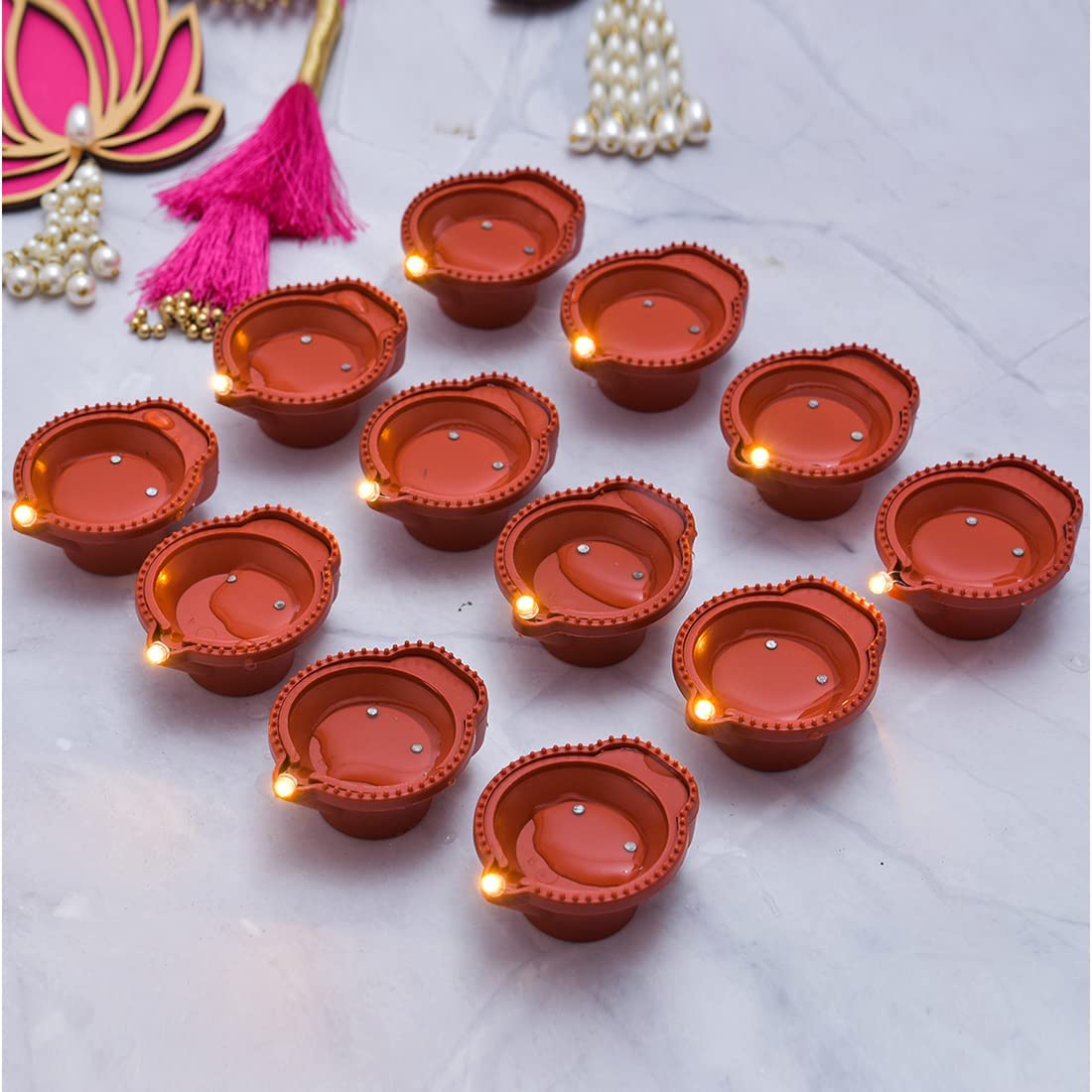 Magical Water Sensor Led Light Diya (Pack of 6)