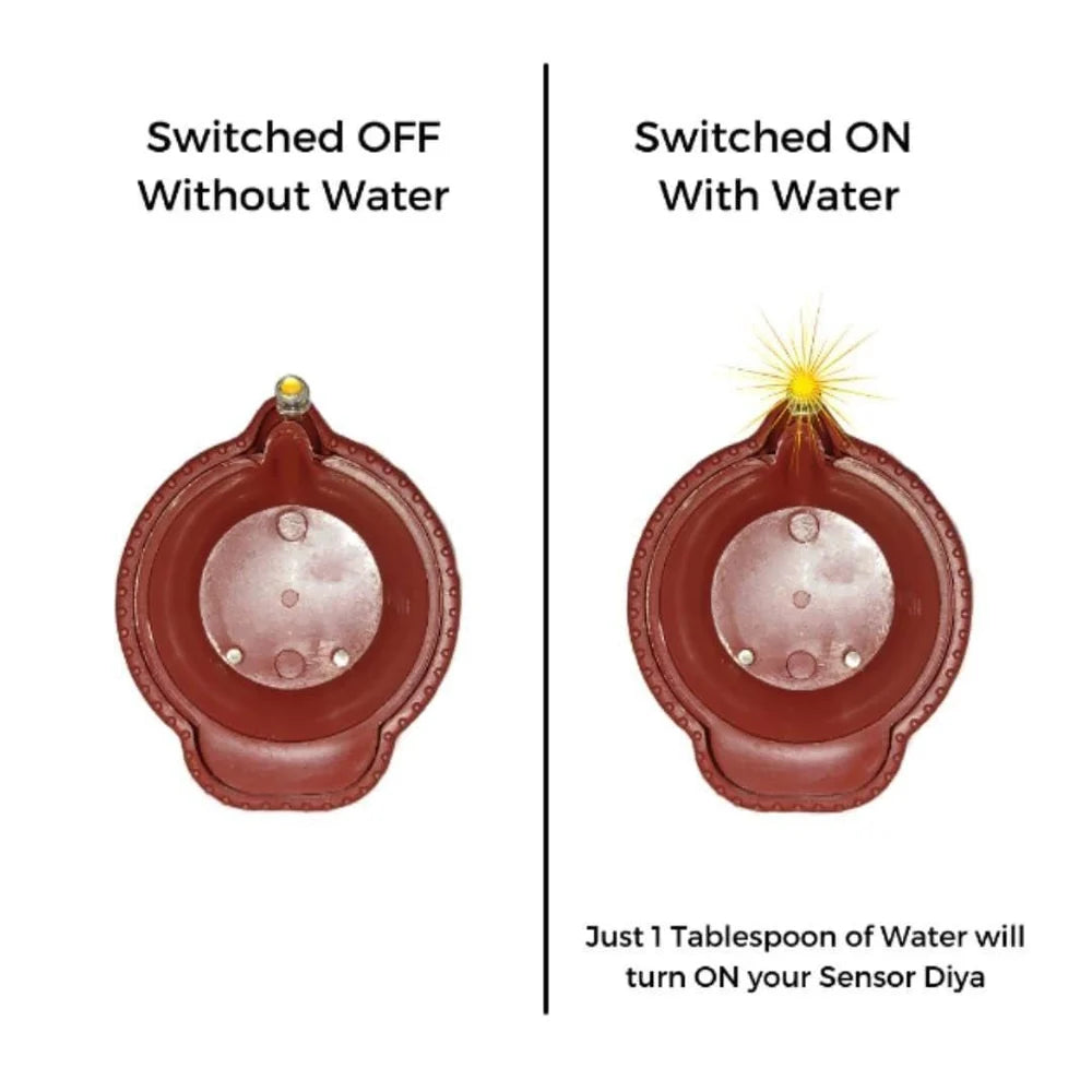 Magical Water Sensor Led Light Diya (Pack of 6)