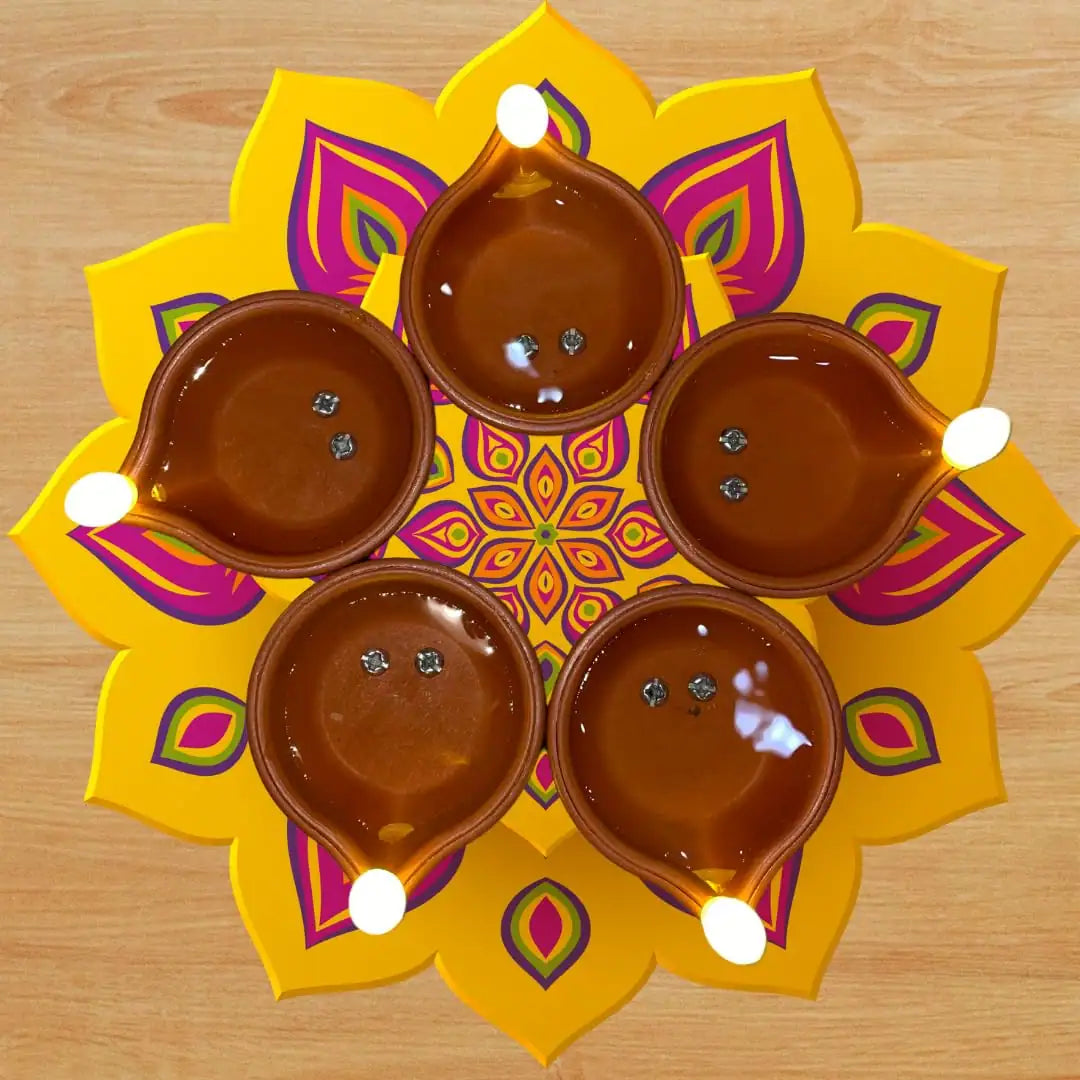Magical Water Sensor Led Light Diya (Pack of 6)
