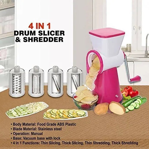 QuickSlice Rotary Cutter – 4 in 1 Fine & Coarse Shredder