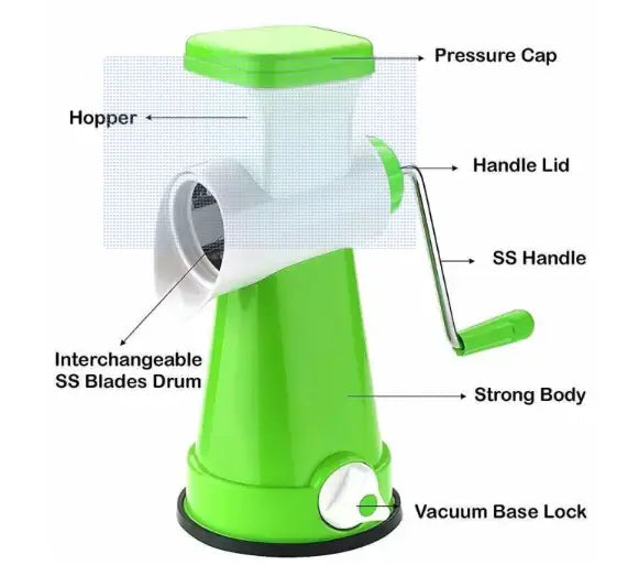 QuickSlice Rotary Cutter – 4 in 1 Fine & Coarse Shredder