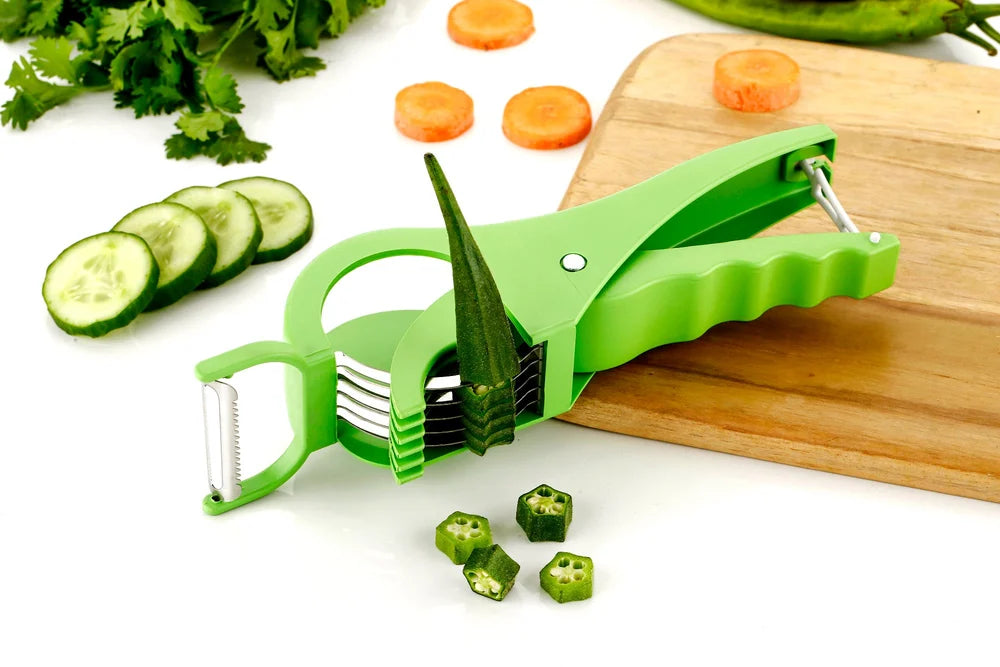 Vegetable Cutter 5 Sharp Blade with Peeler 2 in 1