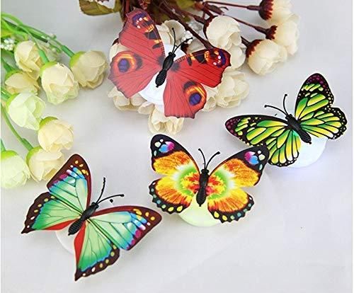 FlutterBright 3D Butterfly LED Lights (Pack of 3)