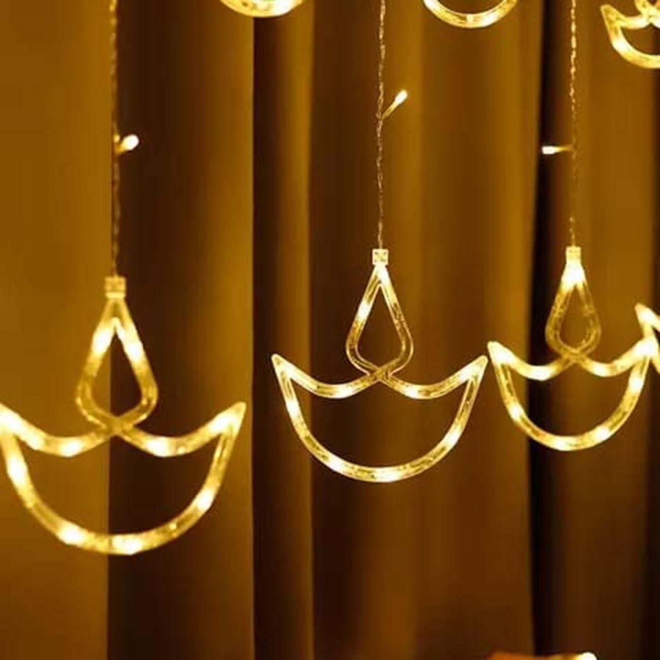 GlowMode LED Curtain String Lights