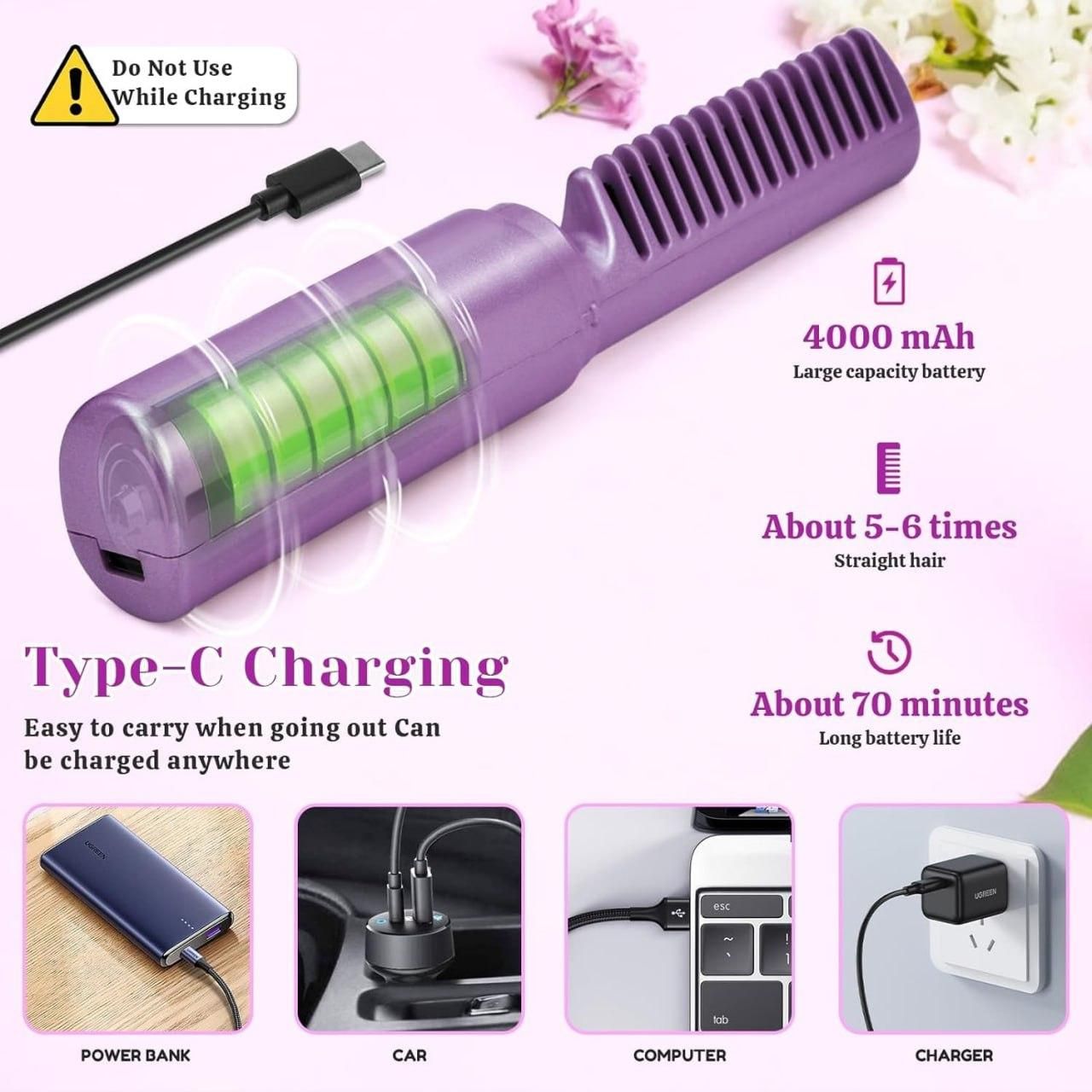 MiniFlex™ Cordless Rechargeable Hair Straightener