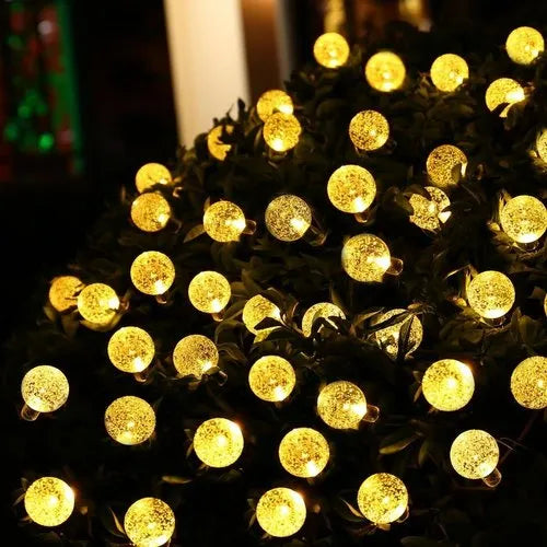 CrystalGlow 14-LED Bubble Ball String Lights