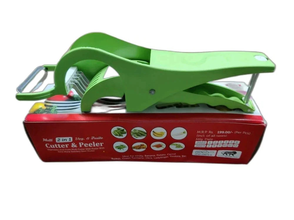 Vegetable Cutter 5 Sharp Blade with Peeler 2 in 1