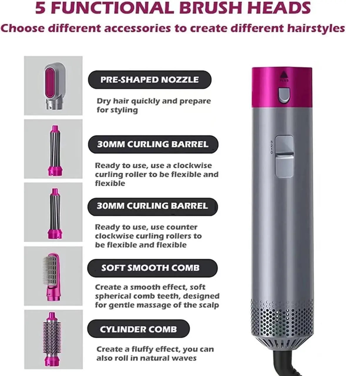 StylePro™ 5-in-1 Hair Styling & Drying Tool