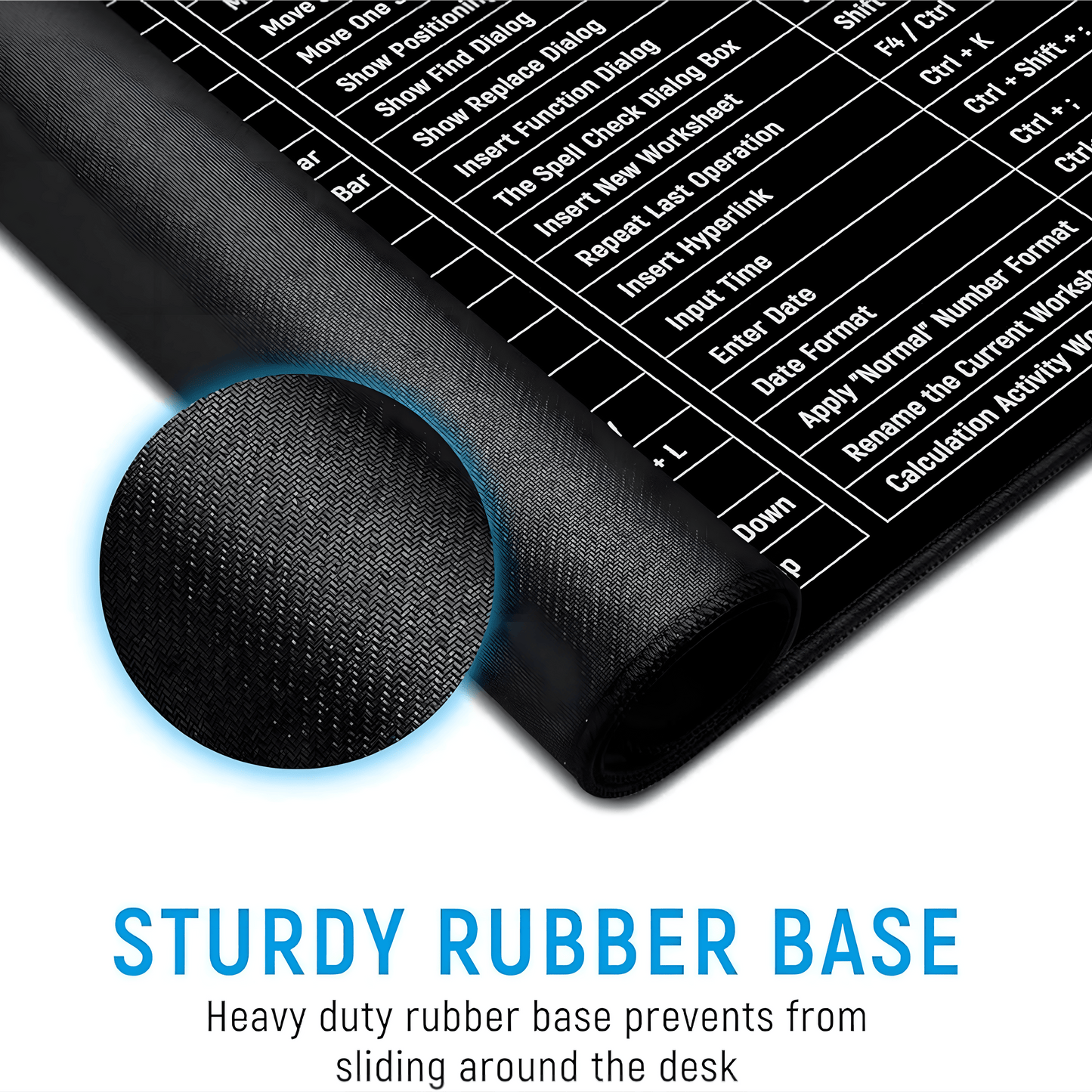 Shortcut Keys Keyboard Mat
