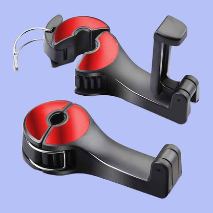 AutoEase™ 2-in-1 Car Seat Hook & Phone Holder (Pack of 2)