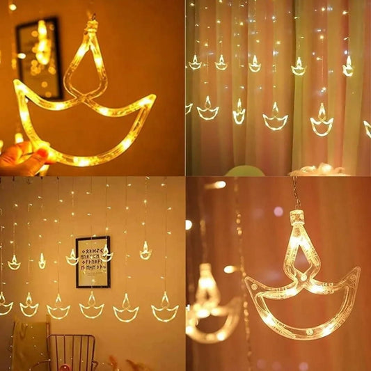 GlowMode LED Curtain String Lights